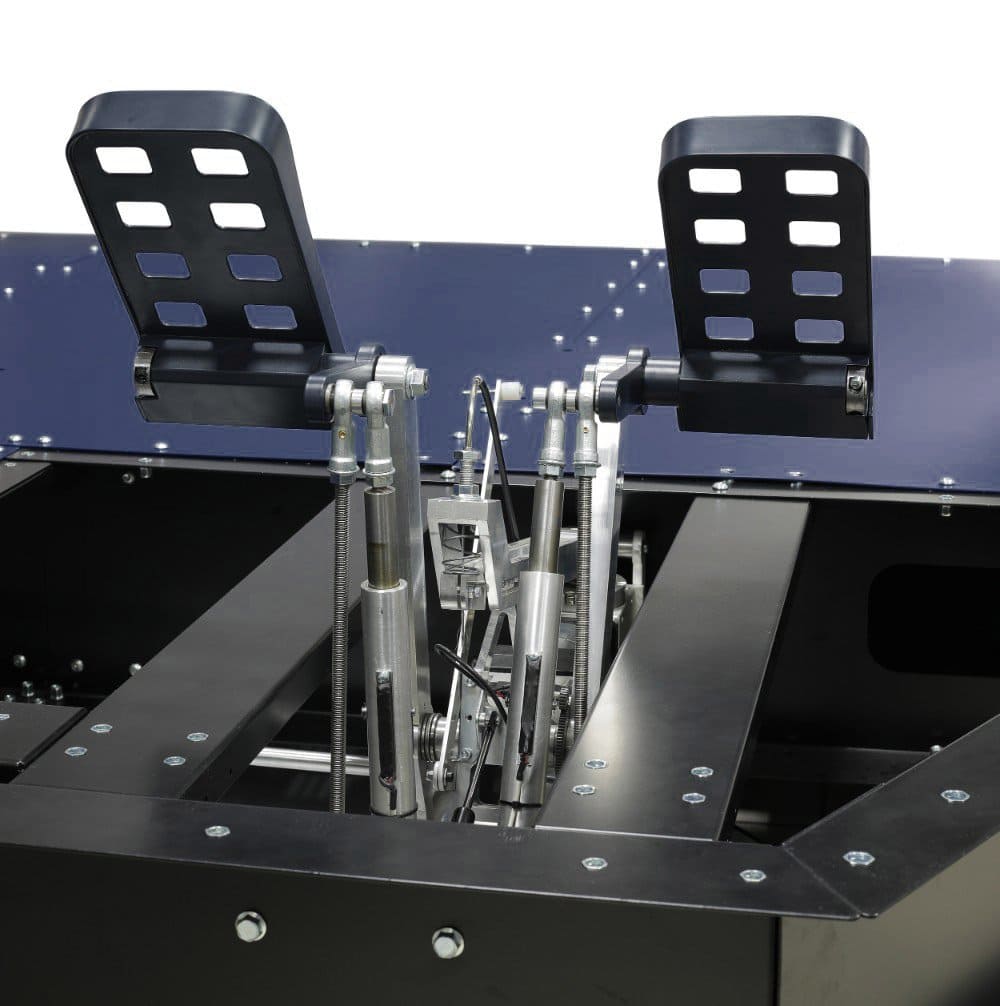 FSC news A320 control loading rudder pedals underfloor captain back view